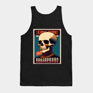 Portrait of a Hipster Skeleton Tank Top